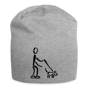 Walkies chien - Bonnet en jersey - gris chiné - Devant