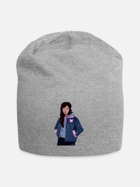 D Va - Bonnet en jersey - gris chiné