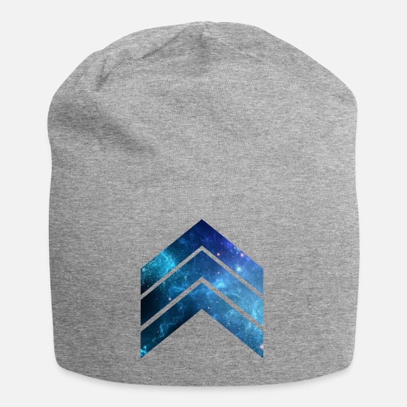 Bleu Galaxy 2 - Bonnet en jersey - gris chiné