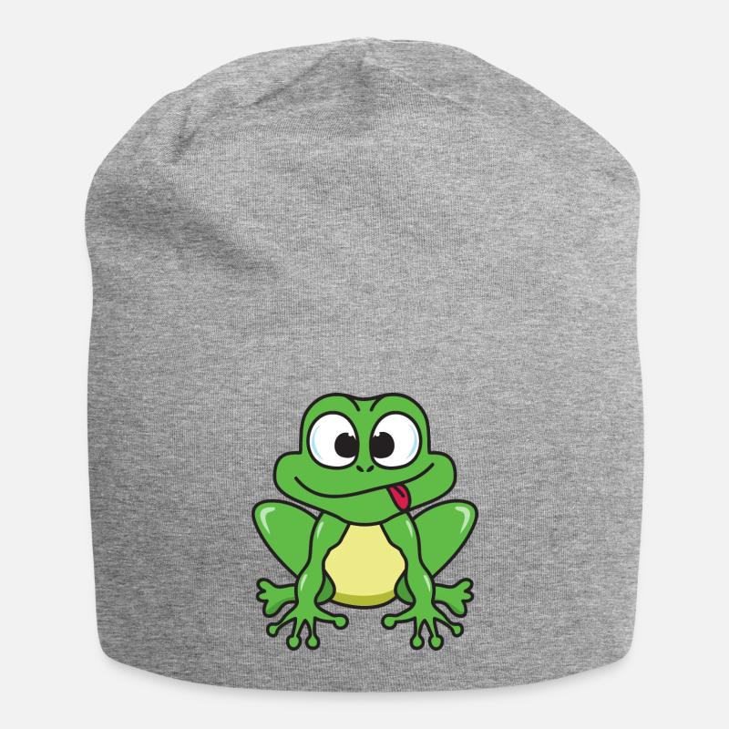 grenouille - Bonnet en jersey - gris chiné