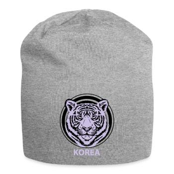 Korea - Jersey-Beanie - Grau meliert - Vorne