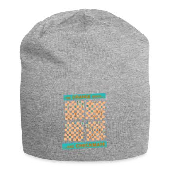 Die ORANGE Bewegung ... und CHECKMATE - einfach - Jersey-Beanie - Grau meliert - Vorne