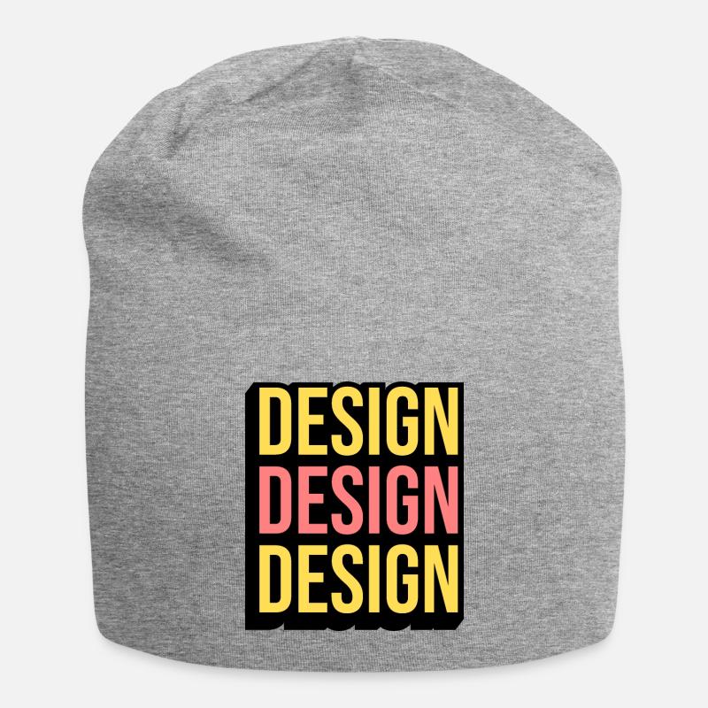 Cool design - Jersey Beanie - heather grey