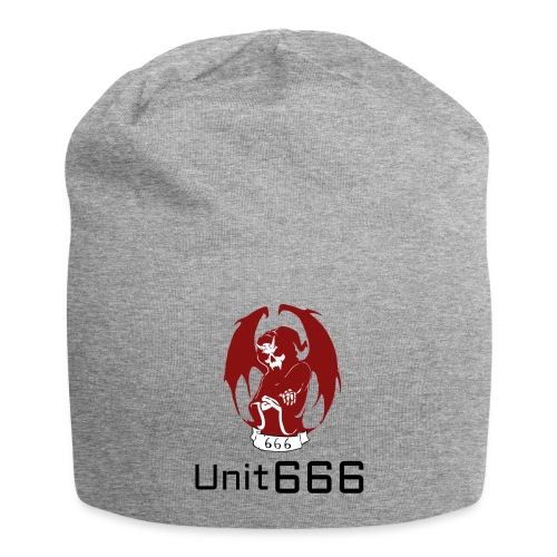 Unit 666 Front Print with text type 2. - Jersey Beanie