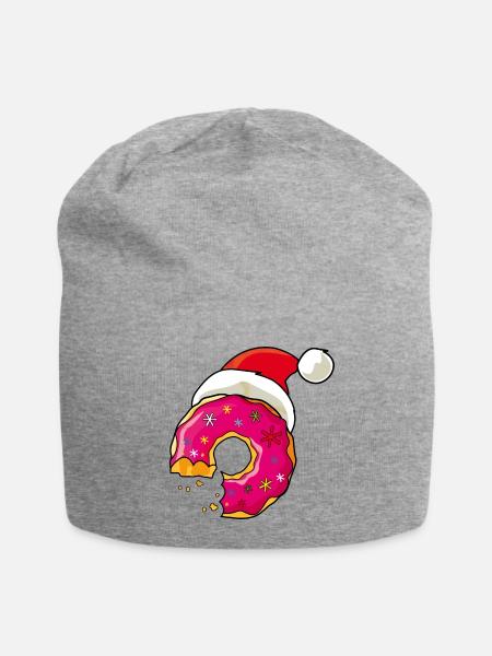 suesse-Weihnacht - Jersey-Beanie - Grau meliert