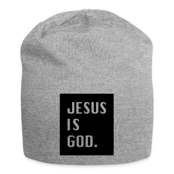 Jesus is God. - Jersey Beanie - heather grey - Front