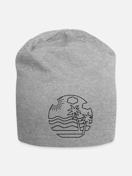 Strand - Jersey-Beanie - Grau meliert