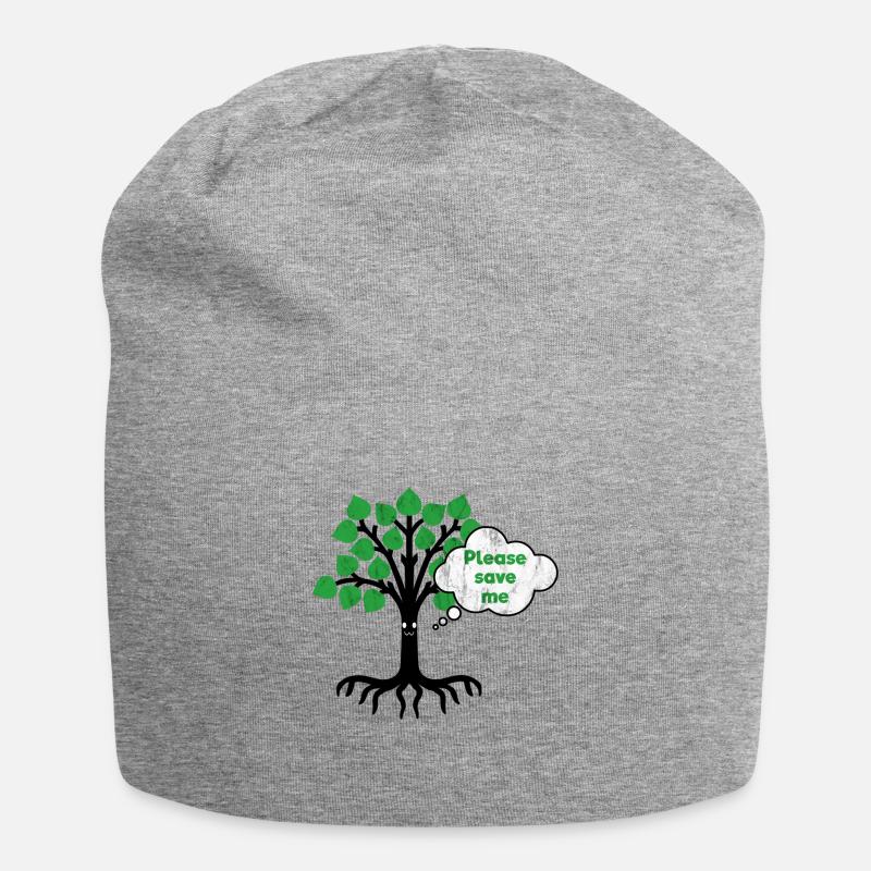 Deforestation Tree Deforestation - Jersey Beanie - heather grey