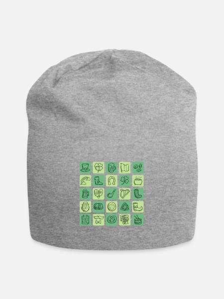 Irland - Jersey-Beanie - Grau meliert