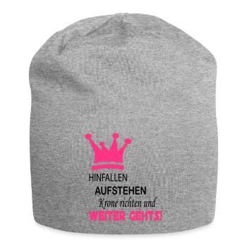 krone_weiter_gehts_4 - Jersey-Beanie - Grau meliert - Vorne