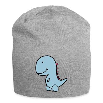 dino - Jersey-Beanie - Grau meliert - Vorne
