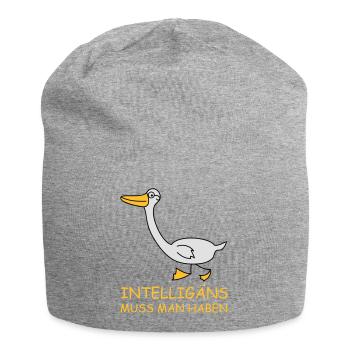 Intelligente Gans (b) - Jersey-Beanie - Grau meliert - Vorne