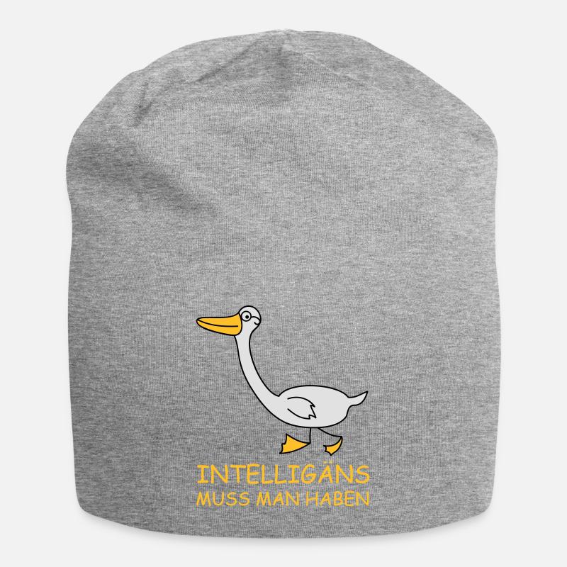 Intelligente Gans (b) - Jersey-Beanie - Grau meliert