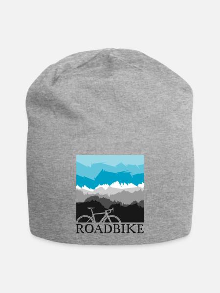 roadbike Natur Landschaft Liebe Fahrrad Rennrad - Jersey-Beanie - Grau meliert
