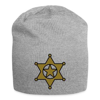 shérif étoile_se6 - Bonnet en jersey - gris chiné - Devant