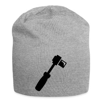 Mechanic wrench - Jersey Beanie - heather grey - Front