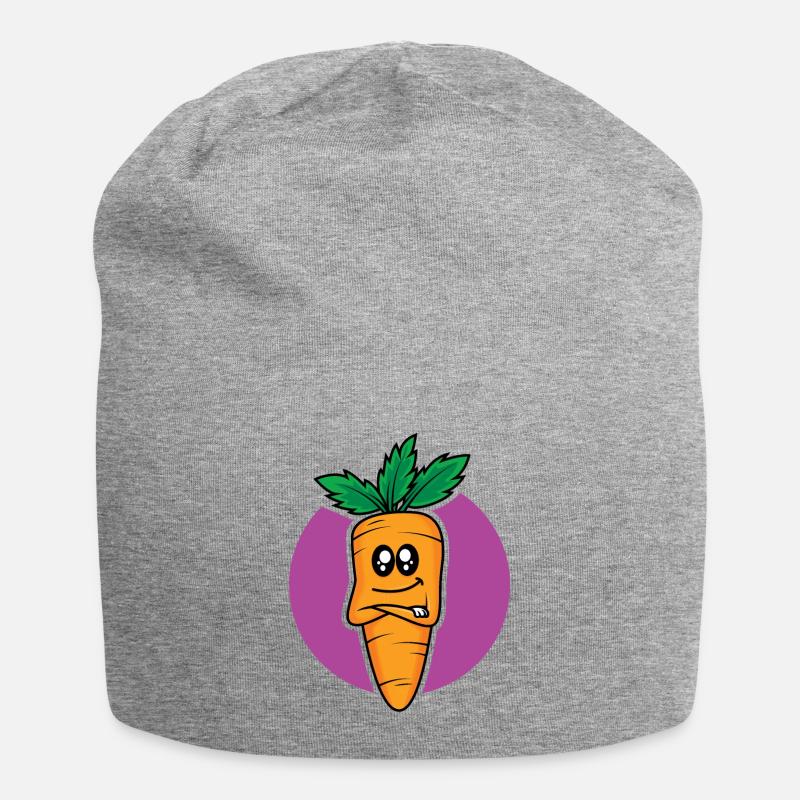 Chef Möhre - Jersey-Beanie - Grau meliert