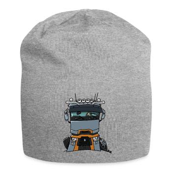 0813 R LKW - Jersey-Beanie - Grau meliert - Vorne
