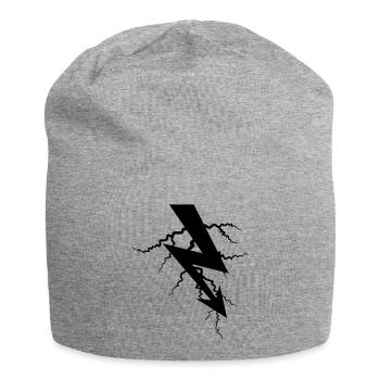 charge symbole électrique flash énergie puissance - Bonnet en jersey - gris chiné - Devant