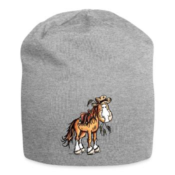 Western Cheval - Bonnet en jersey - gris chiné - Devant
