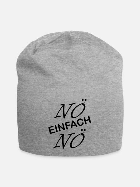 noe einfach noe - Jersey-Beanie - Grau meliert