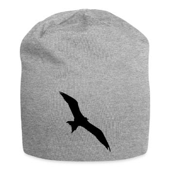 Bird, seagull - Bonnet en jersey - gris chiné - Devant