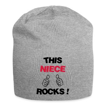 Niece Nichte Nièce Baby Bébé Family - Jersey Beanie - heather grey - Front