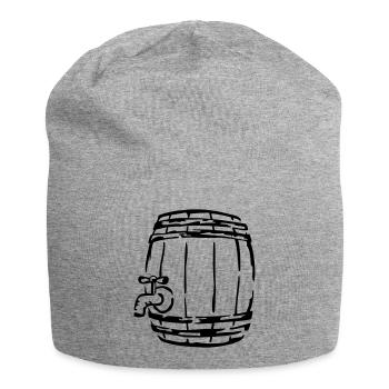 bière - Bonnet en jersey - gris chiné - Devant