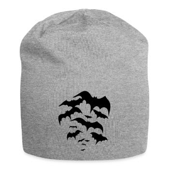 Les chauves-souris, les vampires, Dracula - Bonnet en jersey - gris chiné - Devant