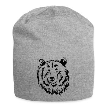 Baer Raubtier - Jersey-Beanie - Grau meliert - Vorne