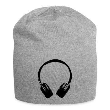 headphones sound - Jersey Beanie - heather grey - Front