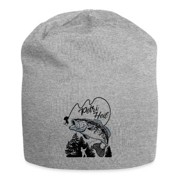 Petri Heil Angler - Jersey-Beanie - Grau meliert - Vorne