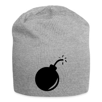Bombe 1 - Jersey-Beanie - Grau meliert - Vorne