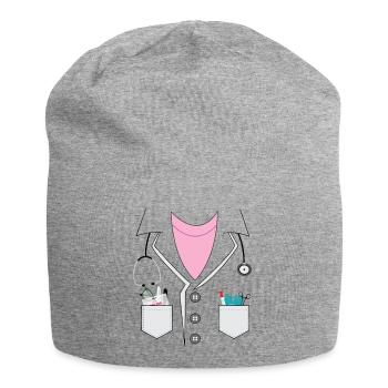 Doctor - Jersey Beanie - heather grey - Front