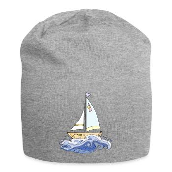 sailboat - Jersey Beanie - heather grey - Front