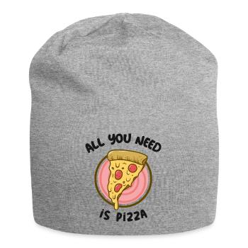 Pizza Pizza - Jersey-Beanie - Grau meliert - Vorne