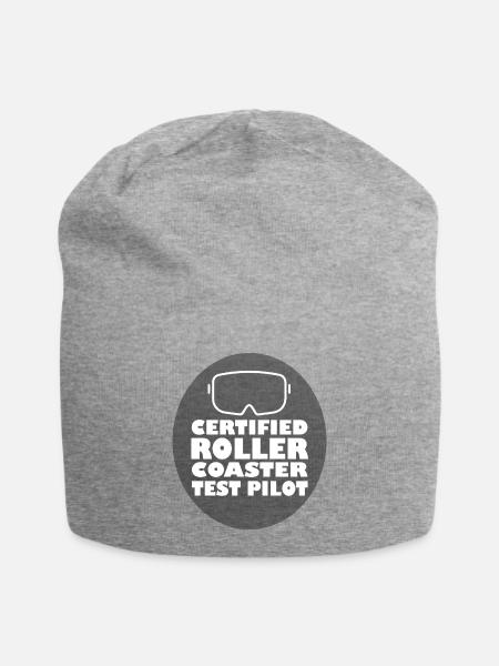 Rollercoaster Achterbahn - Jersey-Beanie - Grau meliert