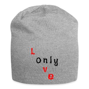 Only Love - Jersey Beanie - heather grey - Front