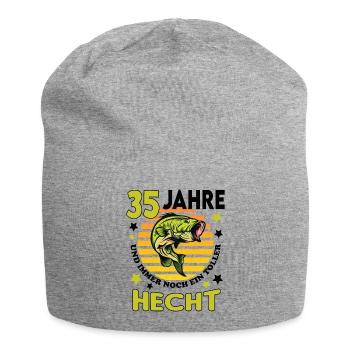 Geburtstag Toller Hecht Alter Jahre 35 - Jersey-Beanie - Grau meliert - Vorne