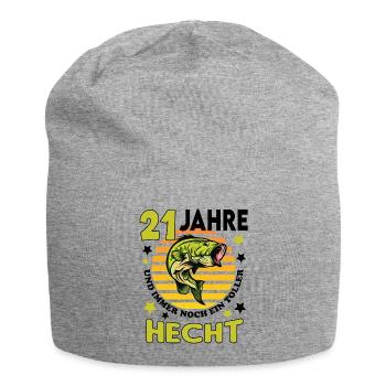 Geburtstag Toller Hecht Alter Jahre 21 - Jersey-Beanie - Grau meliert - Vorne
