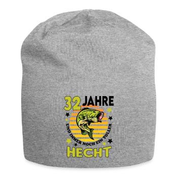 Geburtstag Toller Hecht Alter Jahre 32 - Jersey-Beanie - Grau meliert - Vorne