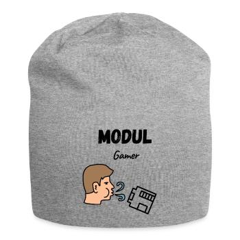 Blow the Modul - Jersey-Beanie - Grau meliert - Vorne