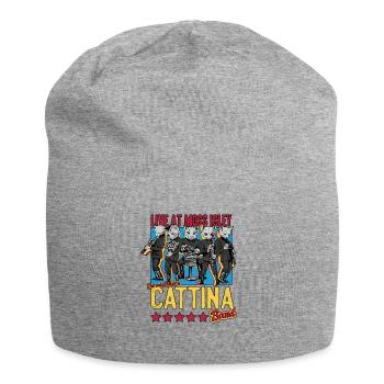 The Cattina Band Design - Jersey-Beanie - Grau meliert - Vorne