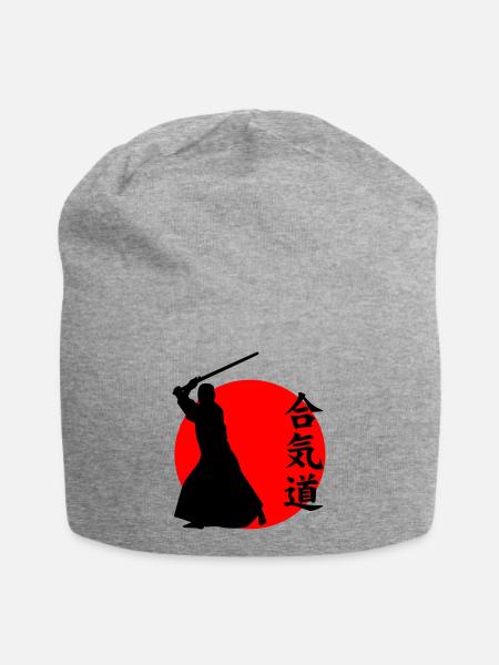 Aïkido - Bonnet en jersey - gris chiné