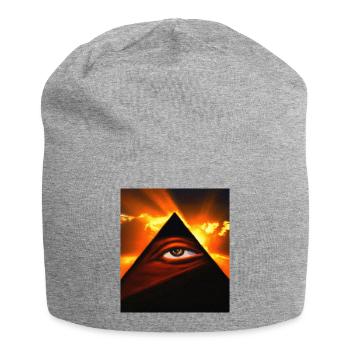 All Seeing Eye - Jersey Beanie - heather grey - Front