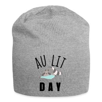 au lit day - Bonnet en jersey - gris chiné - Devant