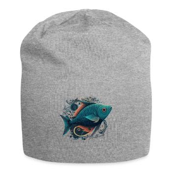 Beautiful Fish - Jersey Beanie - heather grey - Front