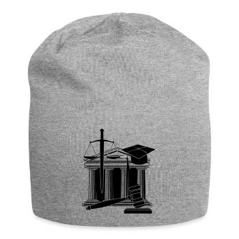 Court logo - Jersey Beanie - heather grey - Front