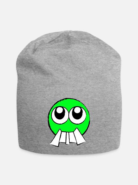 Face (color freely selectable) - Jersey Beanie - heather grey