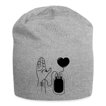 Donner du sang - Bonnet en jersey - gris chiné - Devant